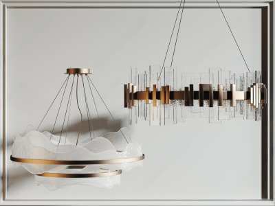 现代吊灯3D模型下载